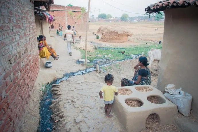 a bodhgaya alley - india
