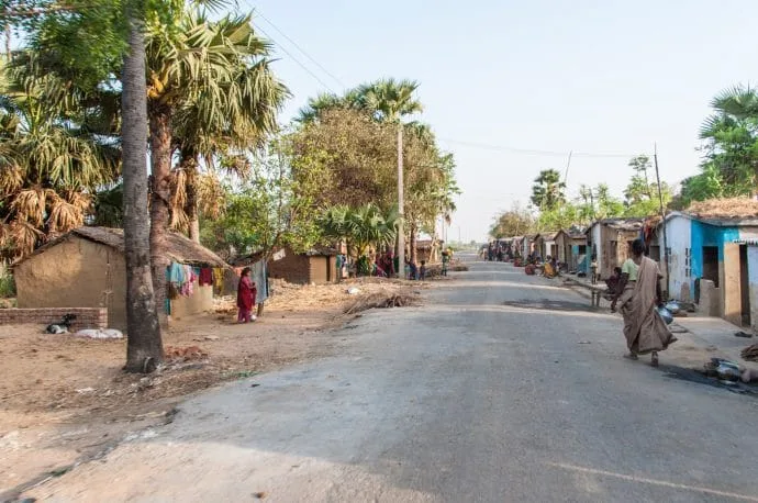towards sujata temple bodhgaya - india