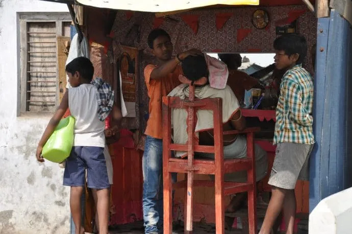 barber street varanasi - india