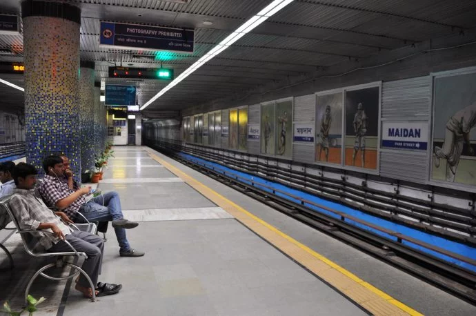 metro station calcutta - india