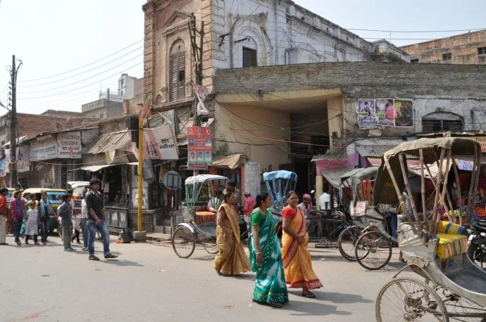 in the streets of varanasi - india