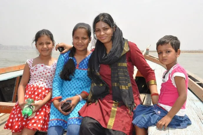 family marriage ganges varanasi - india