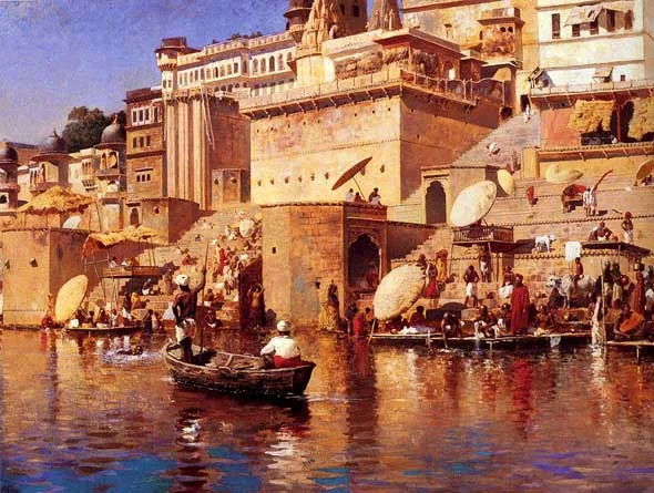 On the Ganges - Benares in 1883