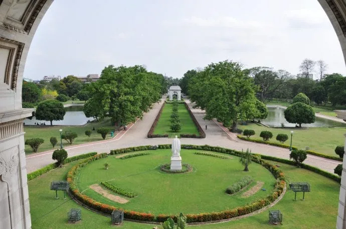 victoria memorial garden calcutta - india