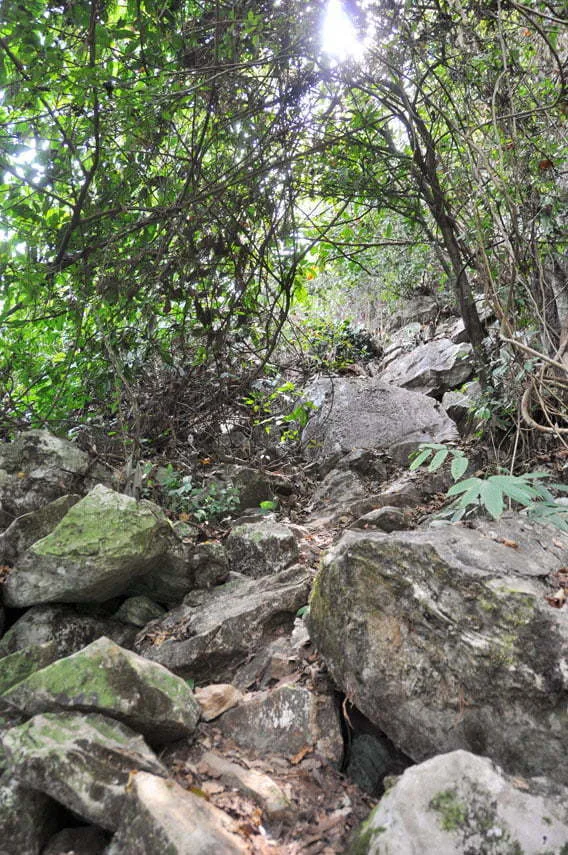 Climb to a cave Vang Vieng Laos