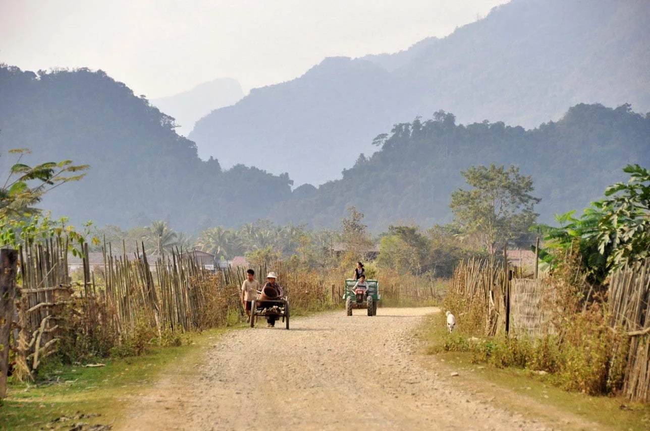 On the roads of Vang Vieng
