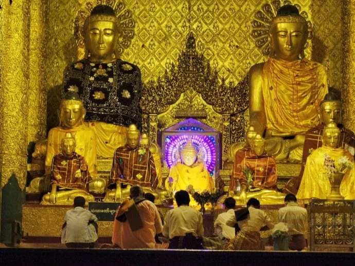 shwedagon pagoda Yangon 2008 - Myanmar