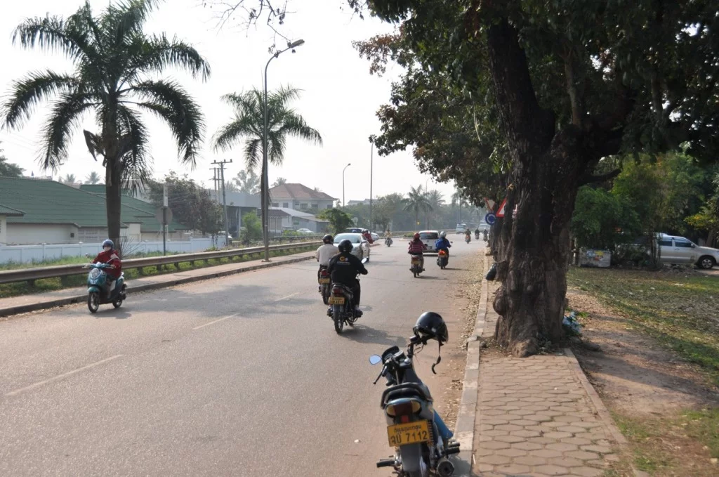 avenue in Vientiane