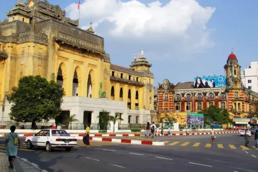 downtown yangon 2008