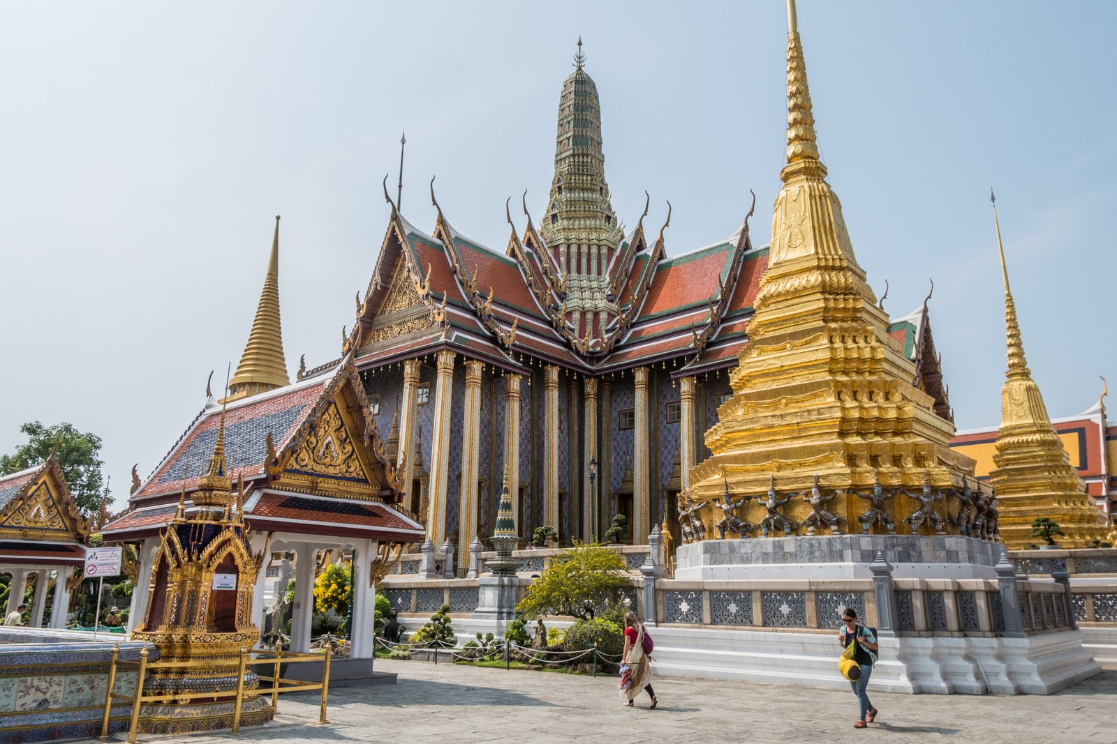 vue ensemble wat phra kaew bangkok