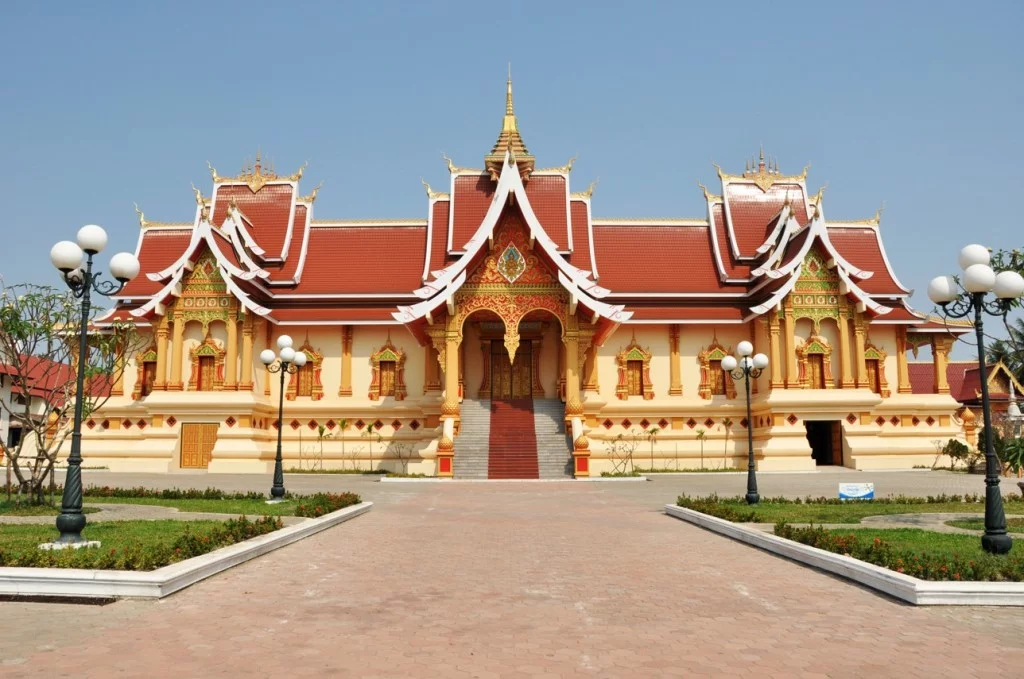 Next to Pha That Luang Vientiane Laos