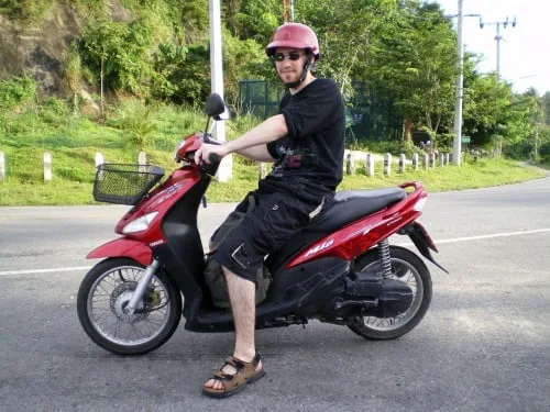 first time rent scooter phuket