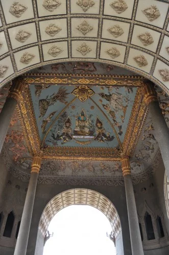 Ceiling of Patuxai Vientiane Laos