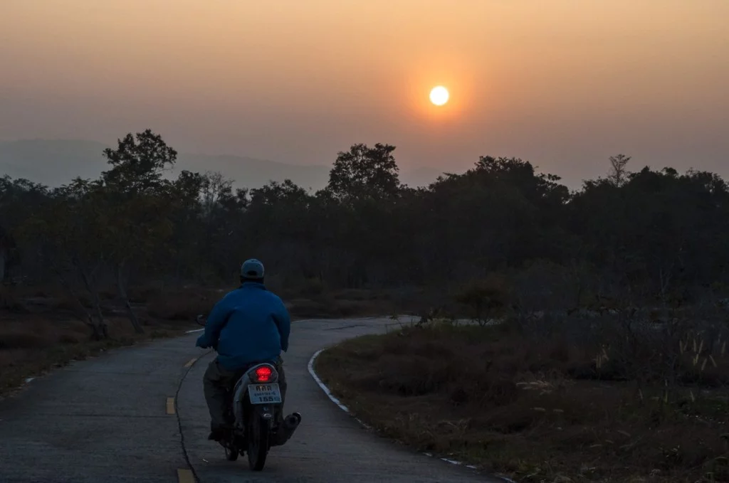 Sunset Phu Chong Na Yoi National Park-Ubon Ratchathani