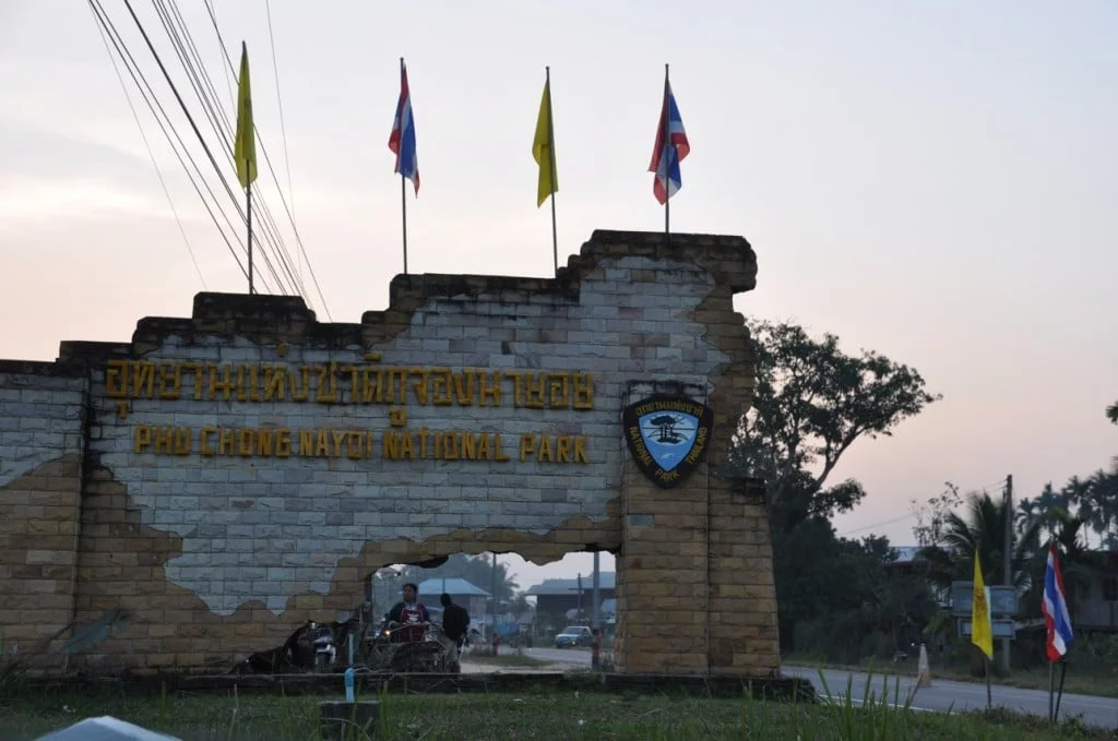 Entrance-Phu Chong Na Yoi National Park-Ubon Ratchathani