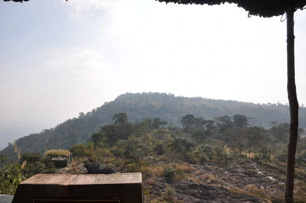 View of the temple in the distance - Khao Phra Wihan National Park