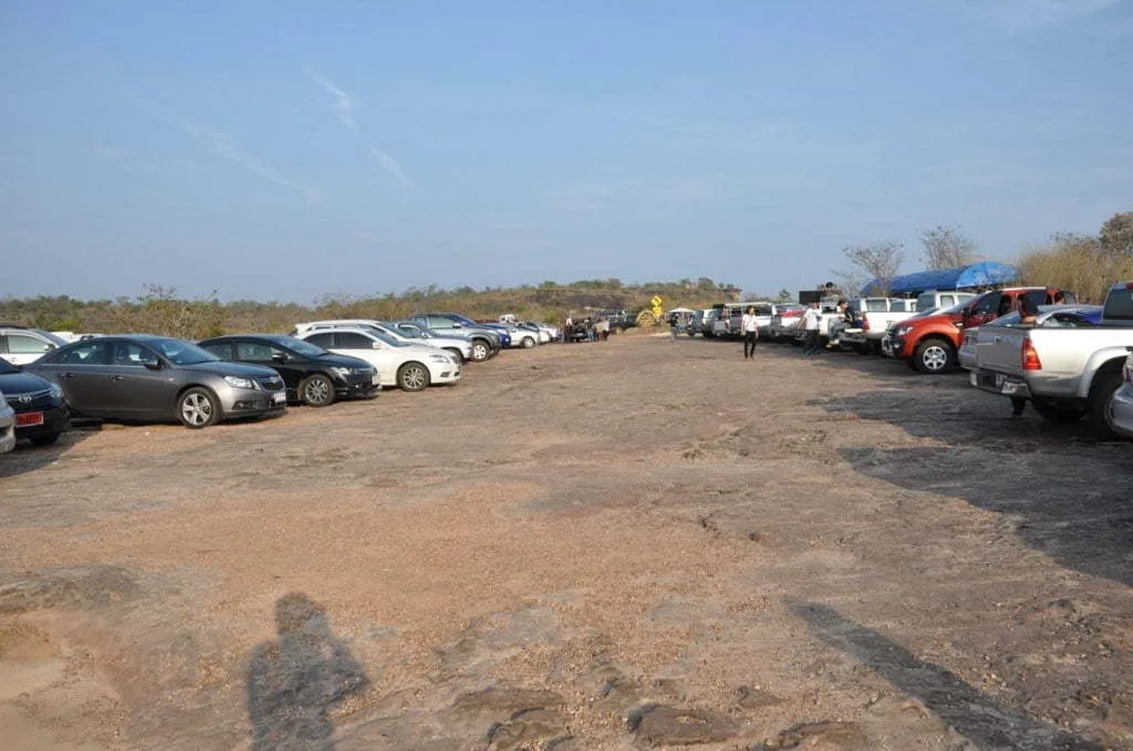 parking Pha Taem National Park Ubon Ratchathani