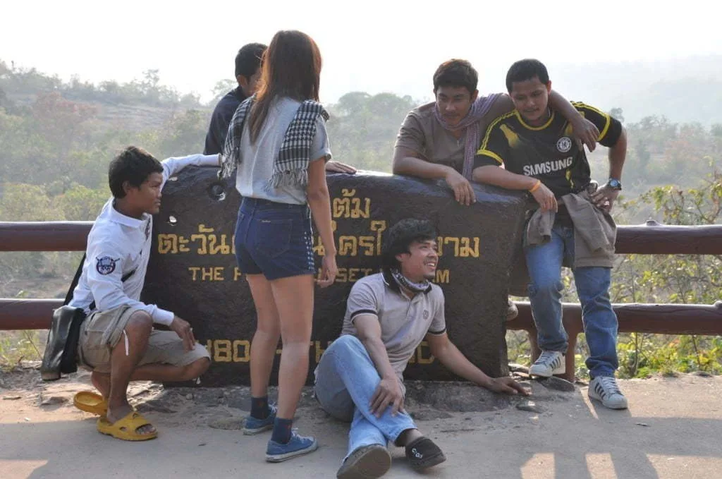 Thais photo souvenir-summit-Pha Taem National Park Ubon Ratchathani