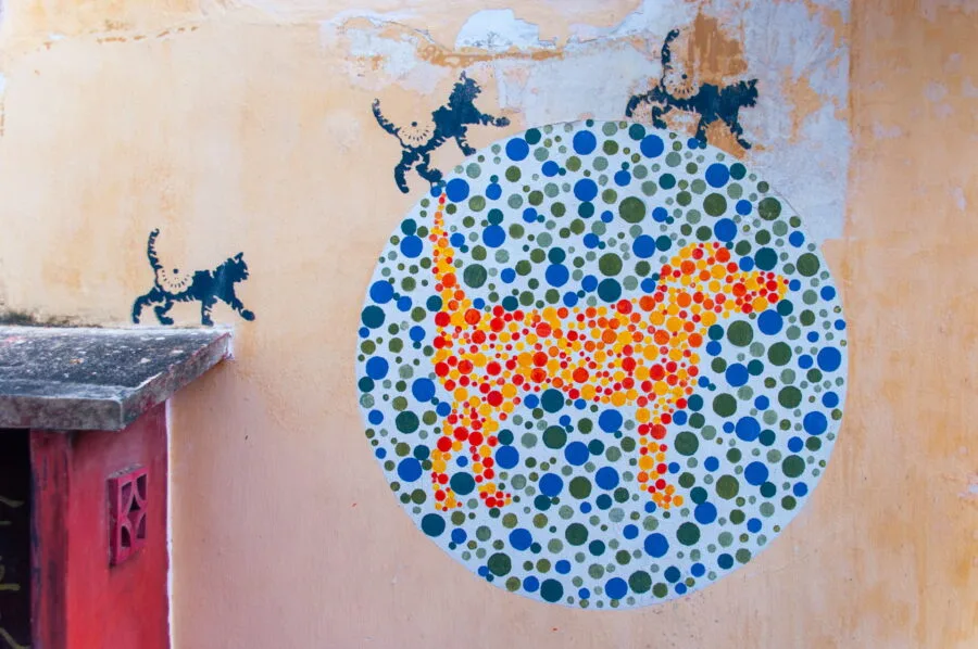 no animal discrimination please street art penang