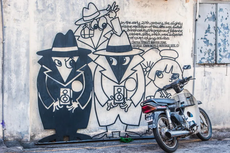 spy reggie lee marking george town penang