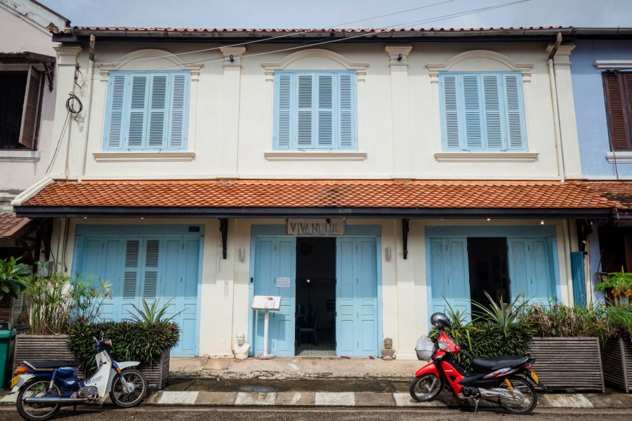 maison coloniale vieux centre de savannakhet laos