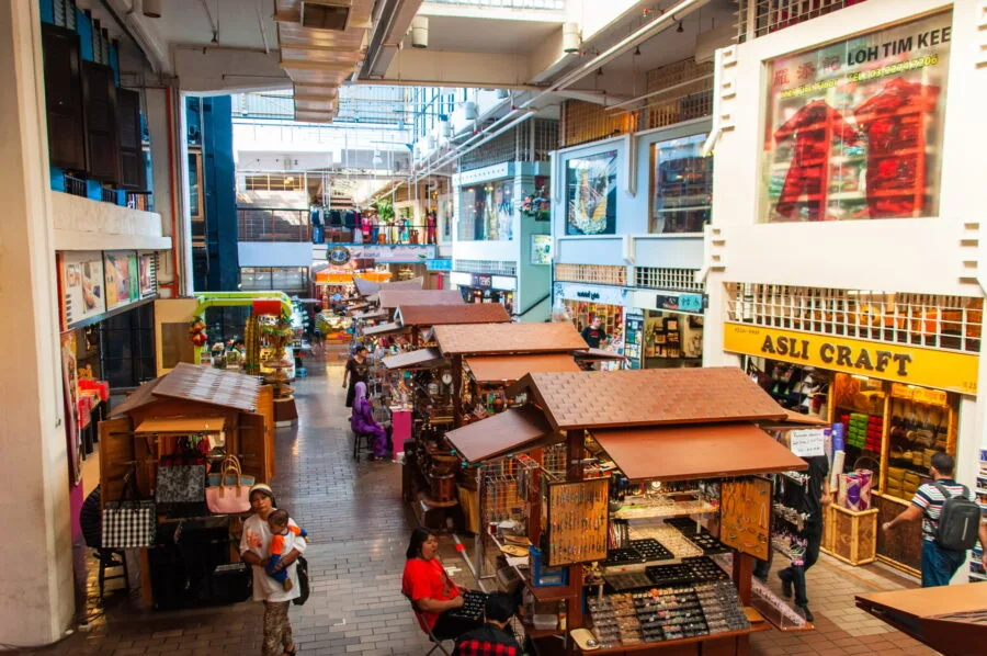 interior central market kuala lumpur