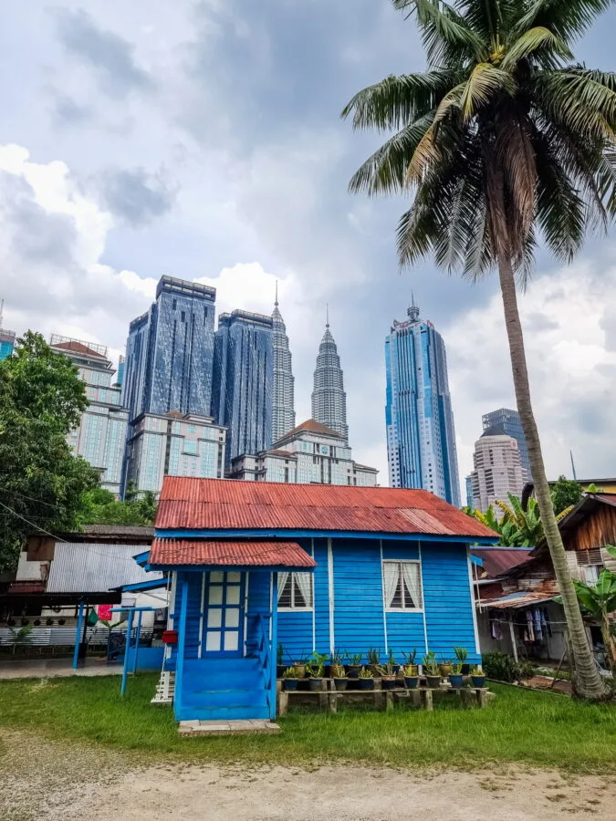 wooden house in kampung baru area kuala lumpur