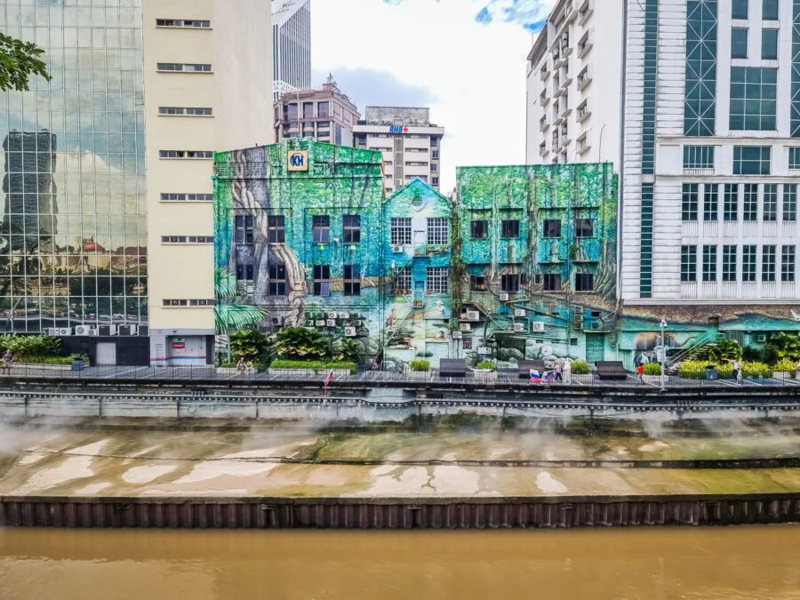 wall painting long river of life kuala lumpur
