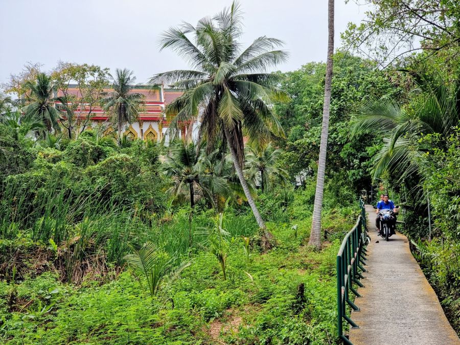 chemin sur presquîle de bang kachao samut prakan