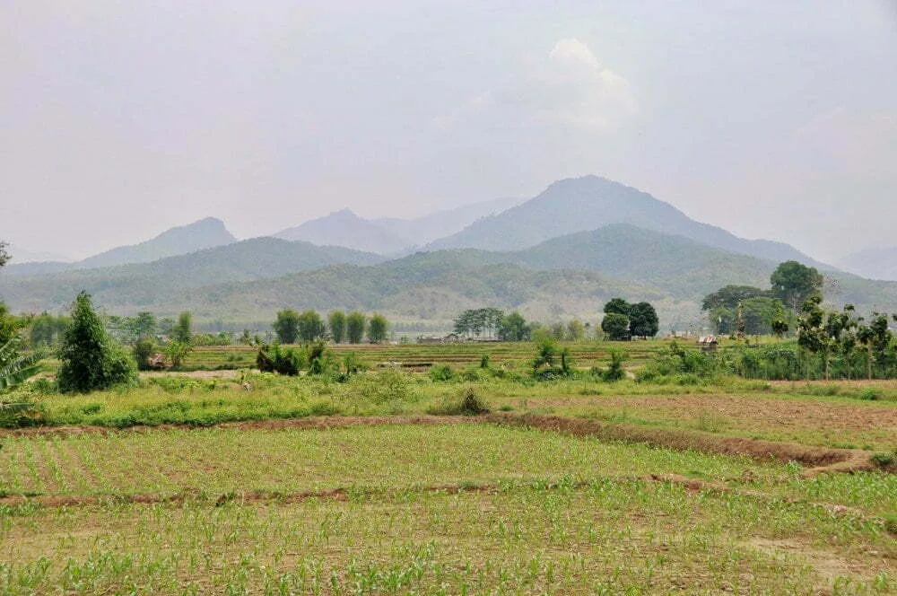 road to doi phu kha national park