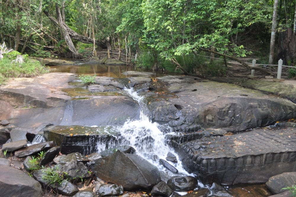 sculptures Kbal Spean mont kulen cambodge
