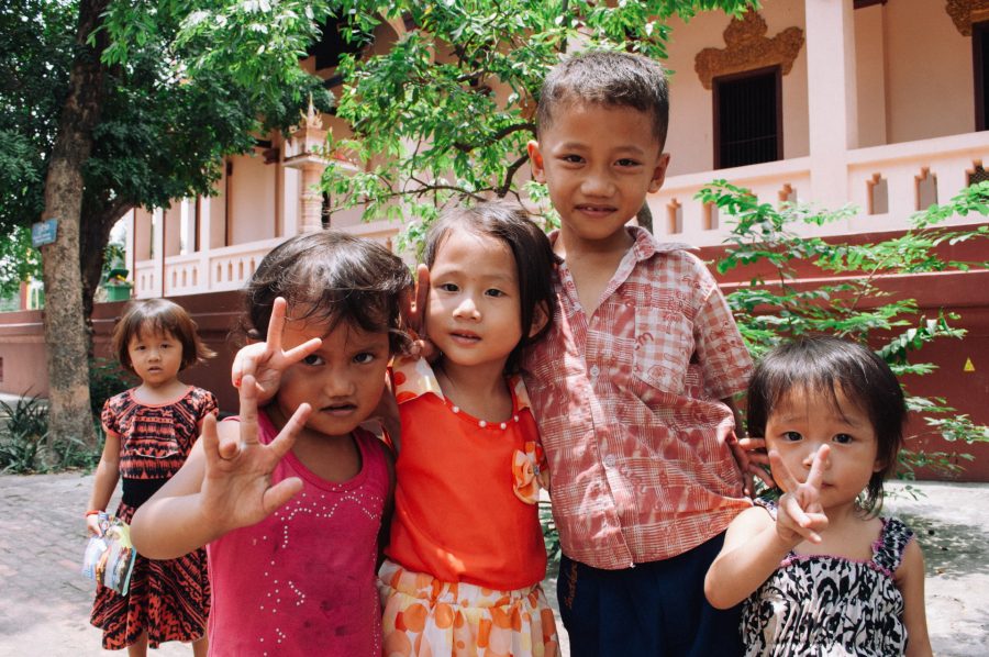 Little Cambodians at Wat Phnom