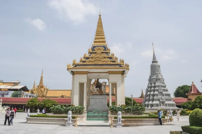 Silver Pagoda at the Royal Palace Phnom Penh