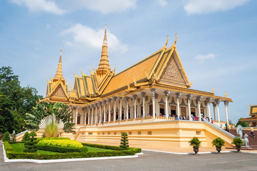 temple of the royal palace of Phnom Penh Cambodia