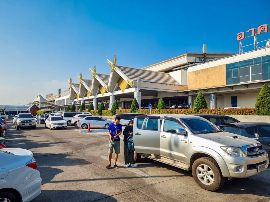 in front of Chiang Mai International Airport