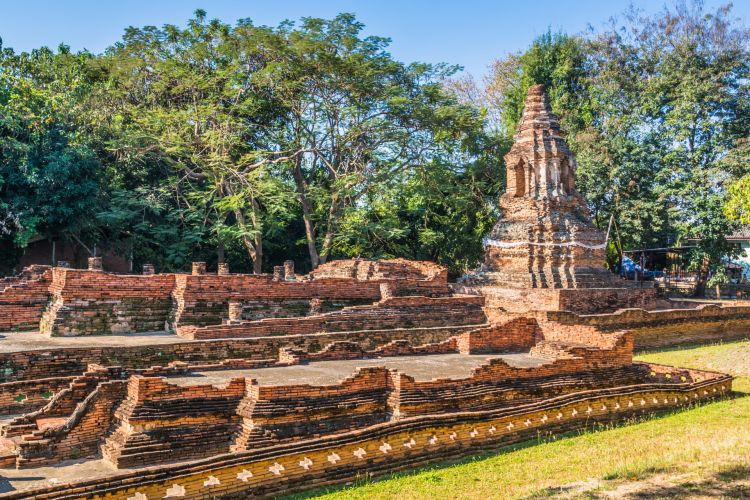 ruines de wiang kum kam au sud de chiang mai