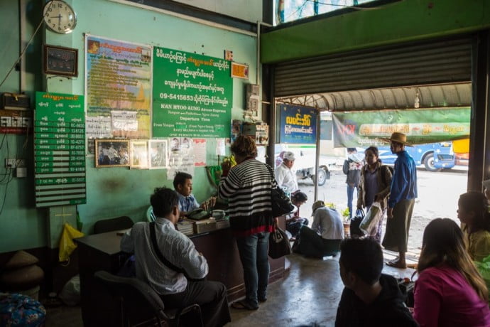bus yangon pathein birmanie