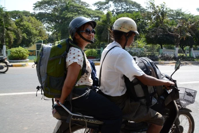 motorcycle taxi bago burma