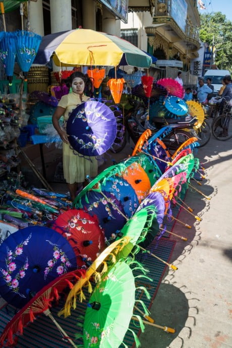 parasols pathein birmanie