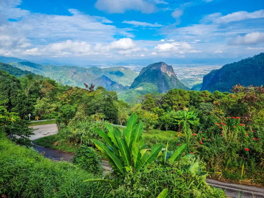 viewpoint from doi nang non chiang rai province