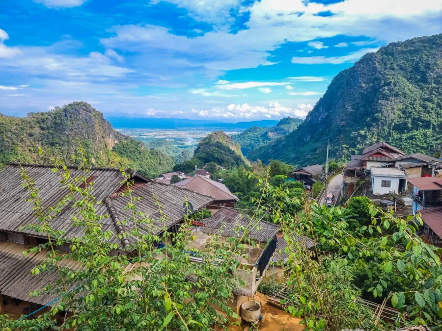 overall view from ban pha mi chiang province