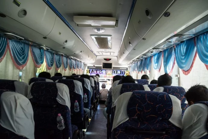 bus chaung tha yangon burma