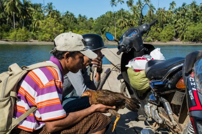 motorbike chaung tha ngwe saung burma