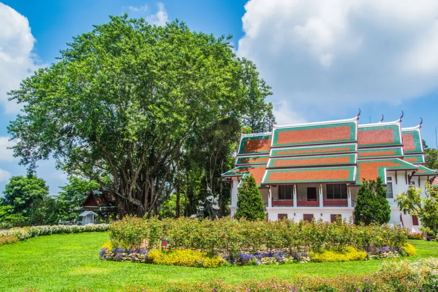 secondary building at bhubing doi suthep palace chiang mai