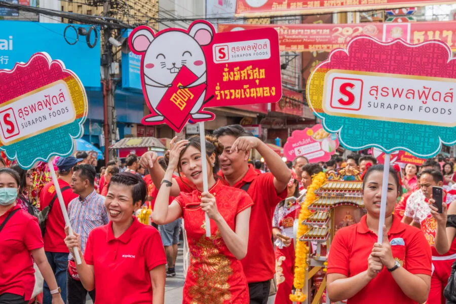 parade during chinese new year bangkok
