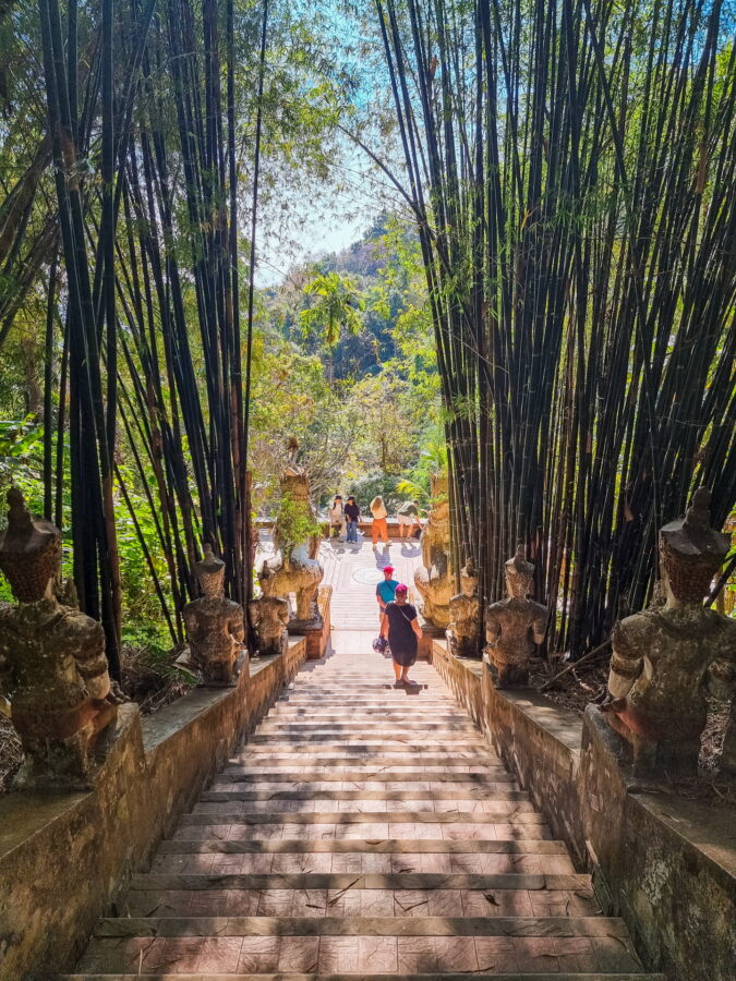 stairs wat pha lat doi suthep chiang mai