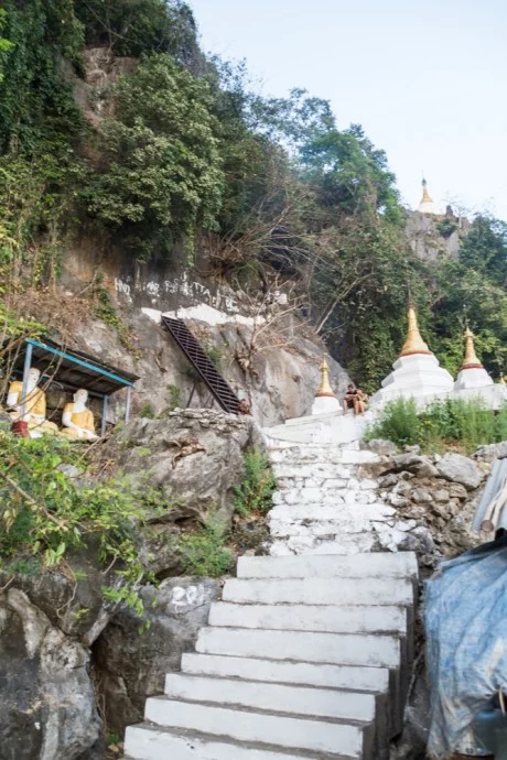 arrival bat cave hpa in burma