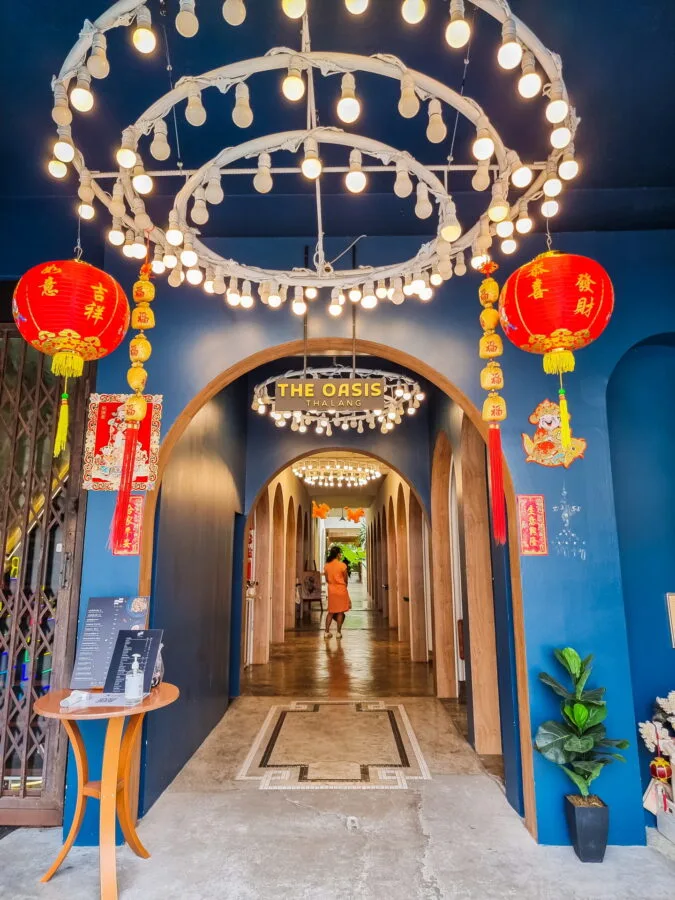 lanterns in phuket town chinese new year thailand