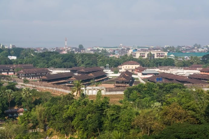 view of Mawlamyine prison in Burma