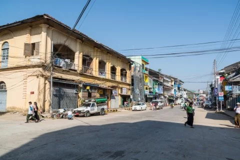 Mawlamyine Street Burma